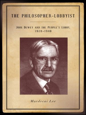 cover image of The Philosopher-Lobbyist